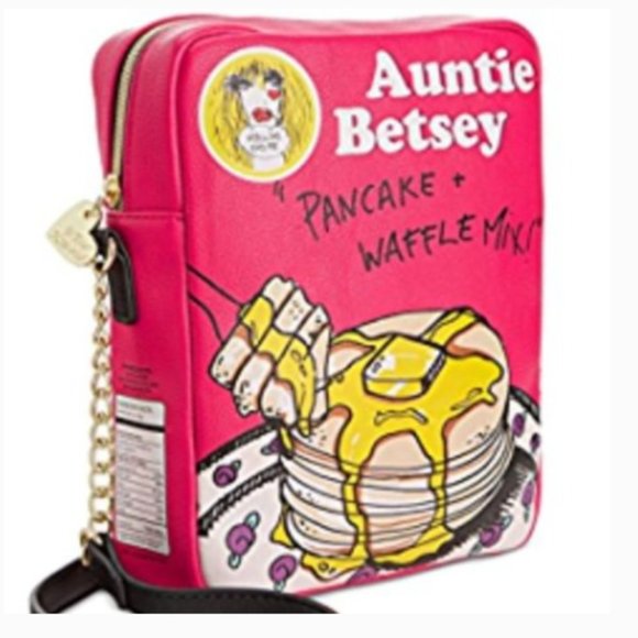 NWT Betsey Johnson Pancakes Flap Jacks Crossbody - Picture 9 of 9